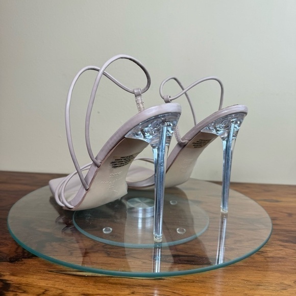 H HALSTON Women's Wizard Multi Strap Party Heels Sandal in nude - Picture 11 of 15